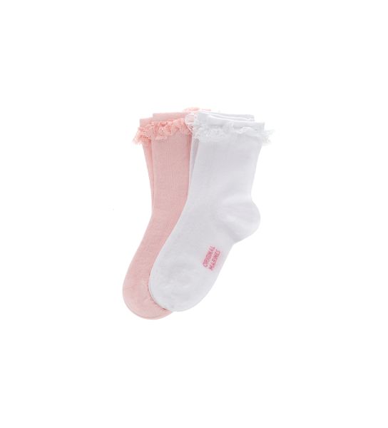 BI-PACK SOCKS WITH LACE