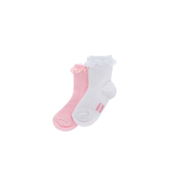 BI-PACK SOCKS WITH RUFFLES