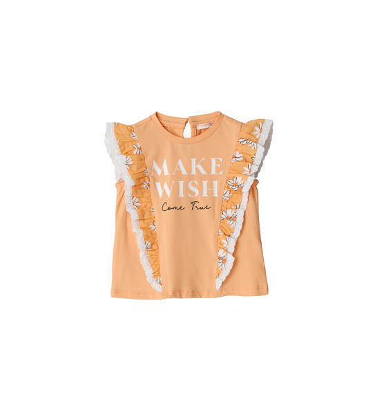 T-SHIRT WITH RUFFLES