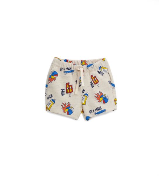 COTTON SWEATSHIRT BERMUDA SHORTS