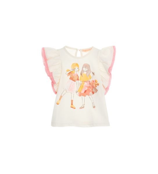 T-SHIRT WITH RUFFLES