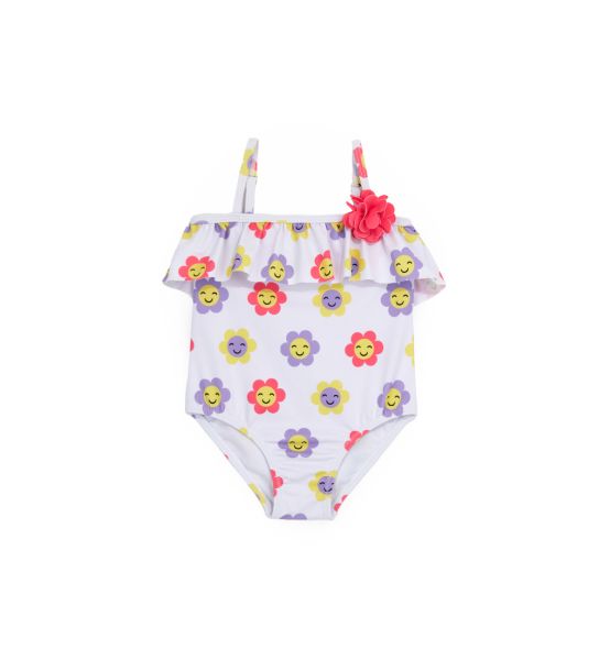 RUFFLED ONE-PIECE SWIMSUIT