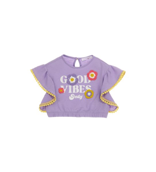 T-SHIRT WITH RUFFLES
