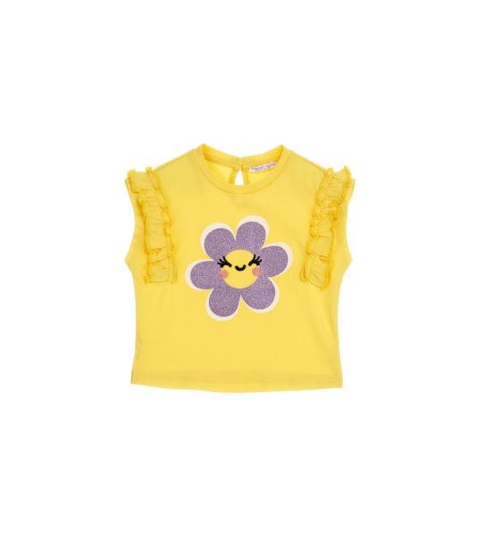 T-SHIRT WITH RUFFLES