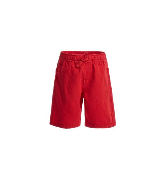 LINEN-COTTON BERMUDA SHORTS