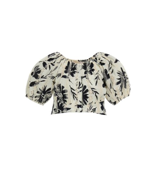 SHORT TOP IN COTTON