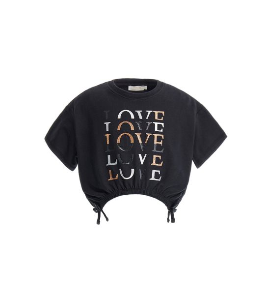 T-SHIRT WITH GLITTER