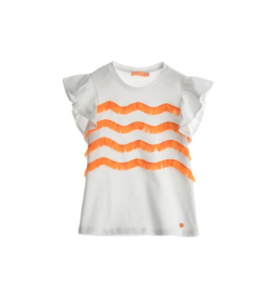 T-SHIRT WITH RUFFLES