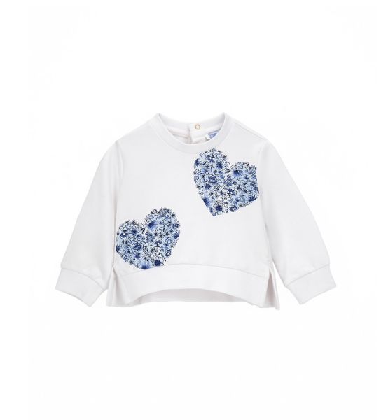 SWEATSHIRT WITH RHINESTONE