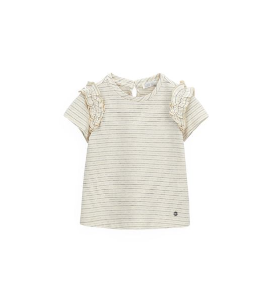 T-SHIRT WITH RUFFLES
