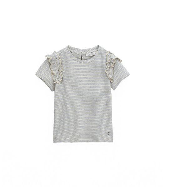 T-SHIRT WITH RUFFLES