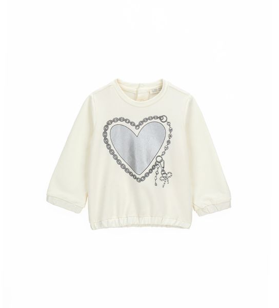 SWEATSHIRT WITH PEARLS