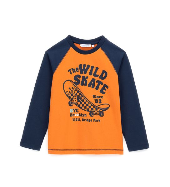 CONTRAST SLEEVE T-SHIRT
