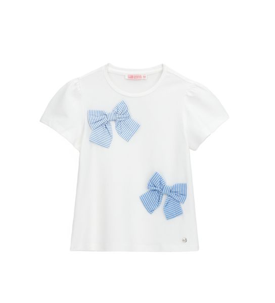 T-SHIRT WITH BOWS