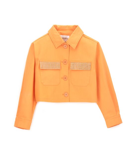 JACKET WITH RHINESTONE