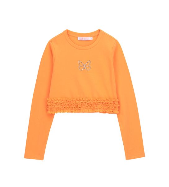 T-SHIRT WITH RUFFLES