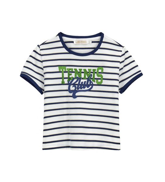 T-SHIRT WITH EMBOSSED PRINT