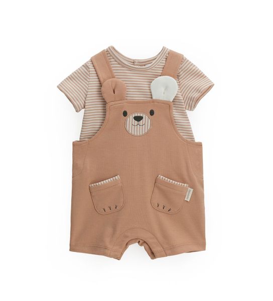 SWEATER AND OVERALLS SET
