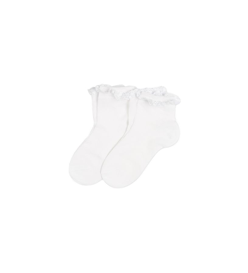 Girl - Bi-pack socks with lace