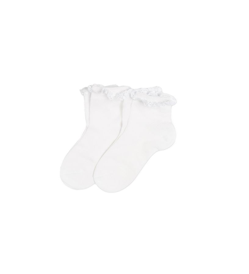 Bambina - Bi-pack calzini con pizzo