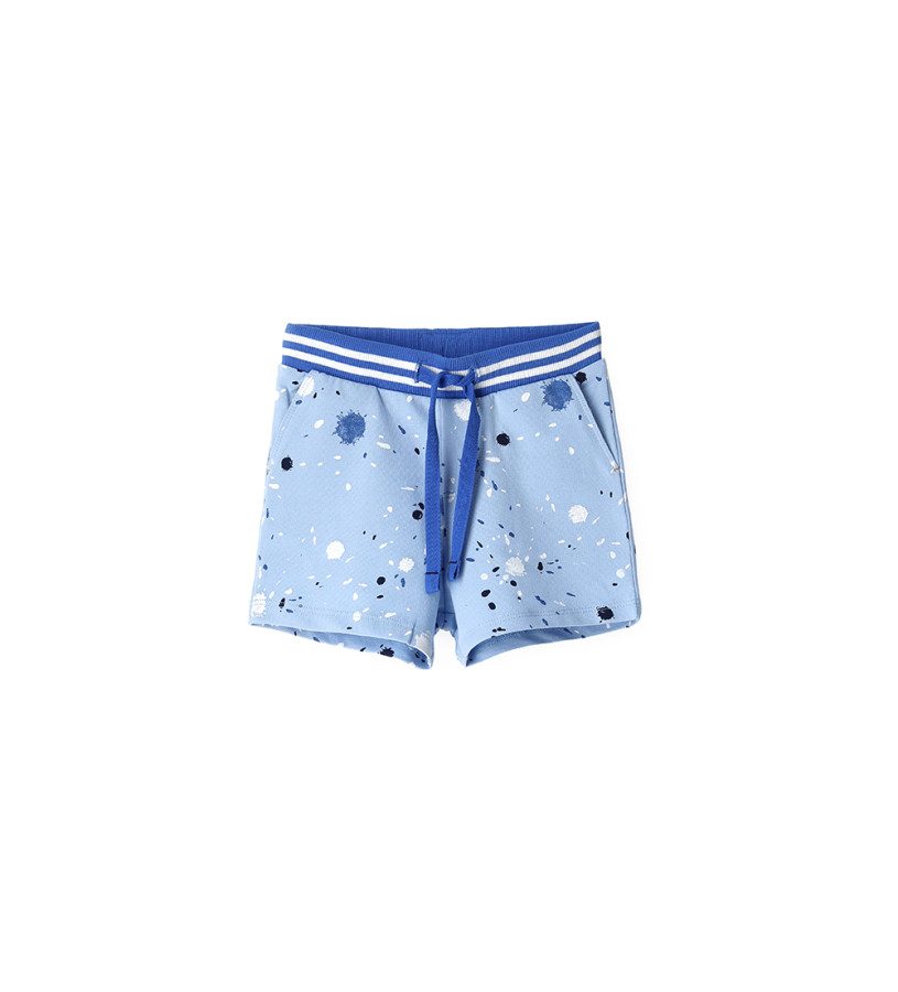 Newborn - Bermuda shorts in cotton fleece