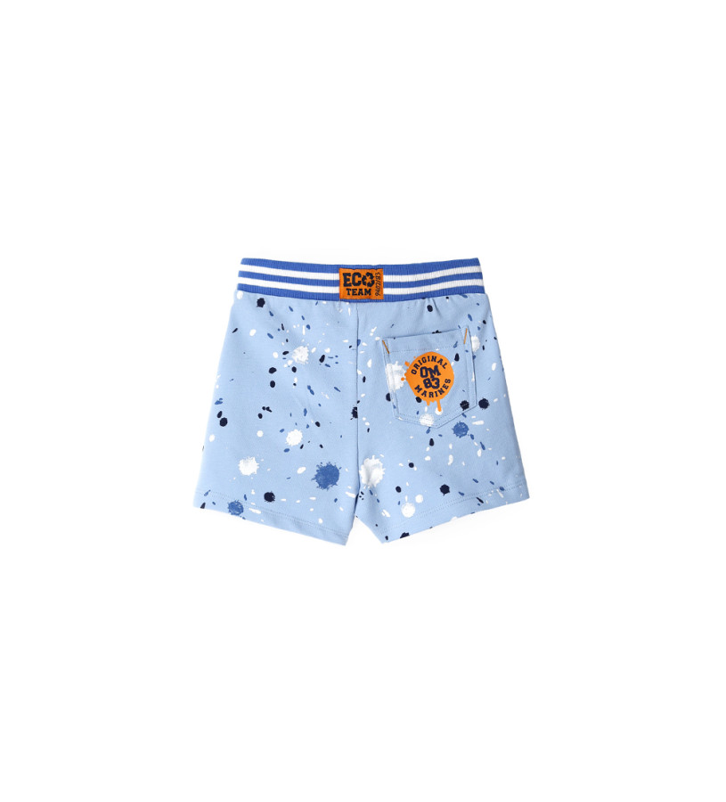 Newborn - Bermuda shorts in cotton fleece