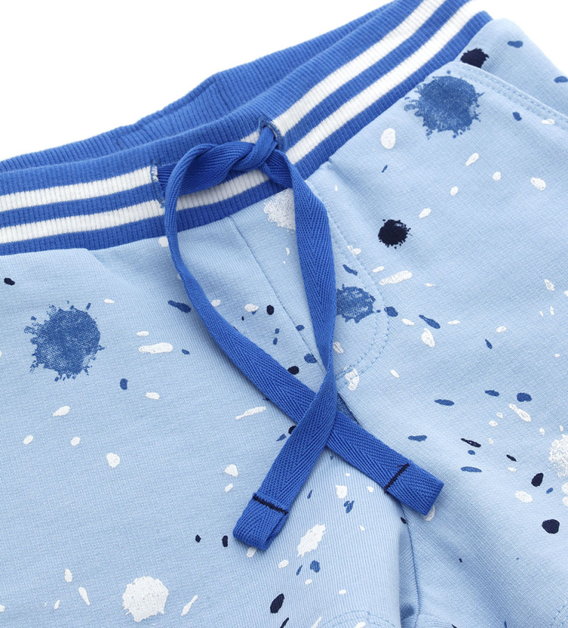 Newborn - Bermuda shorts in cotton fleece