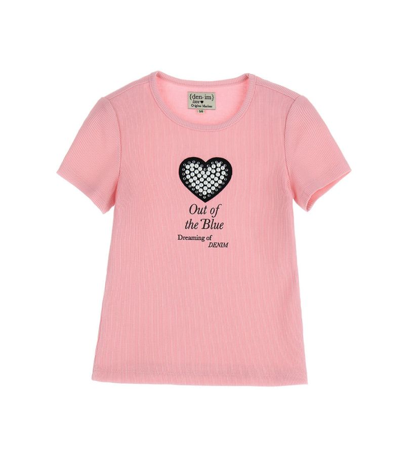 Girl - Pearls and rhinestones t-shirt