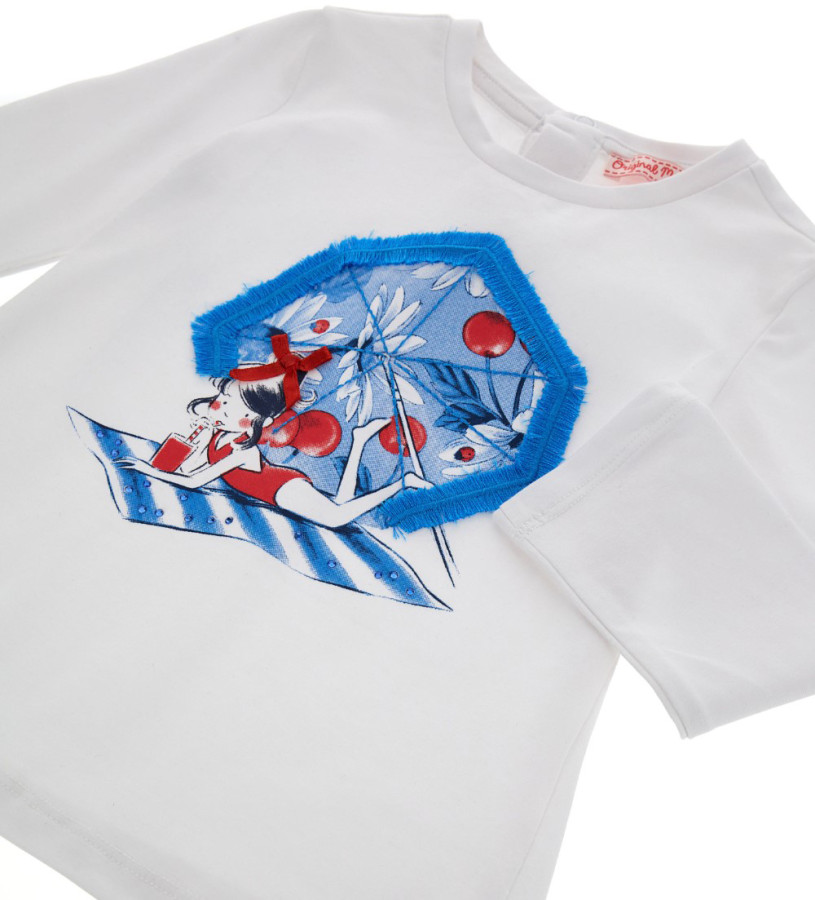 Baby Girl - T-shirt with fringe