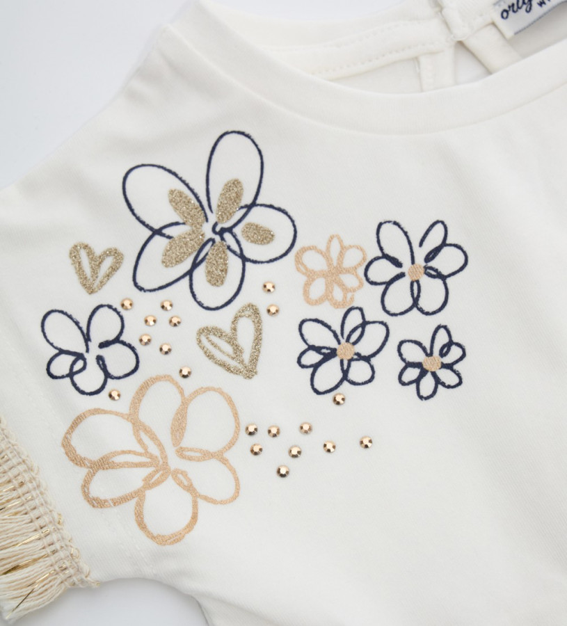 Baby Girl - T-shirt with rhinestones