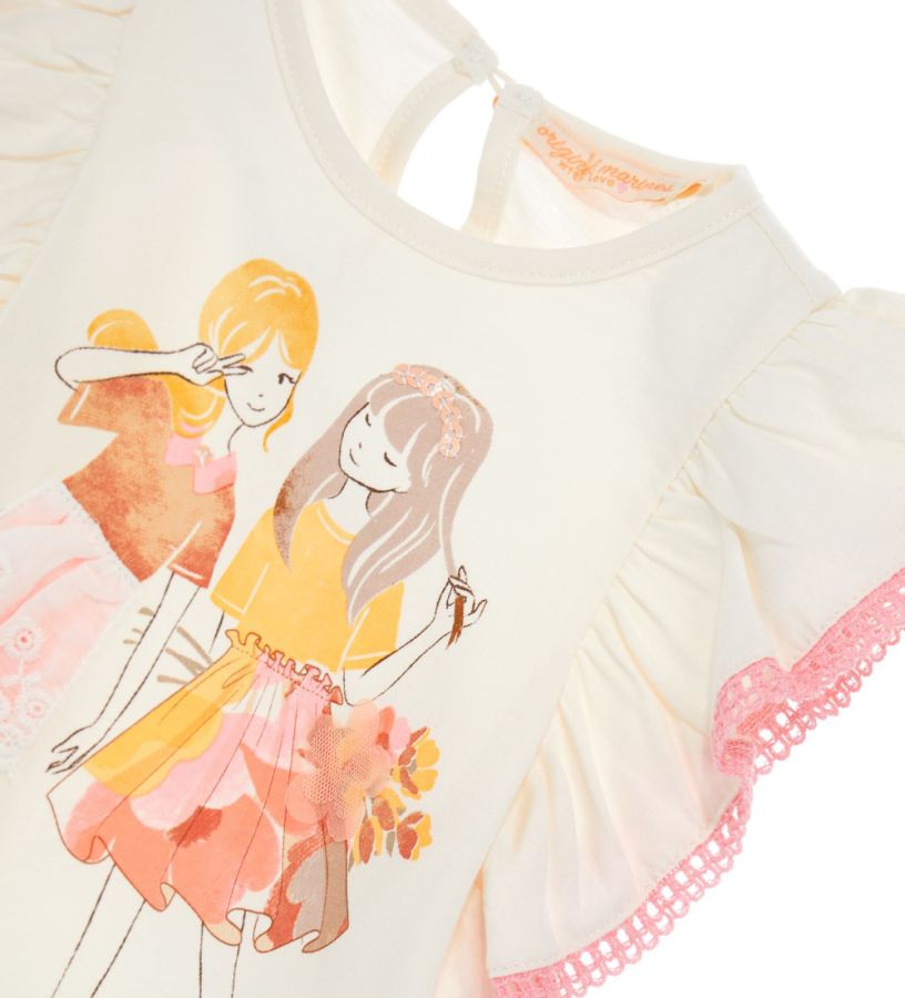 Neonata - T-shirt con volant