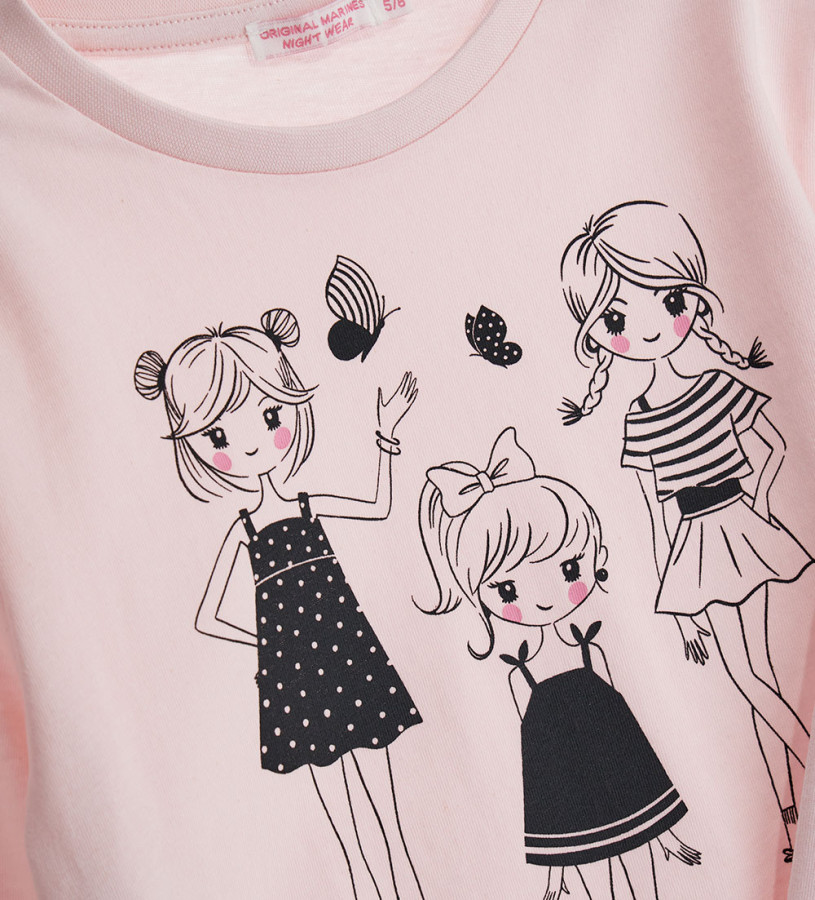 Girl - Long cotton pajamas