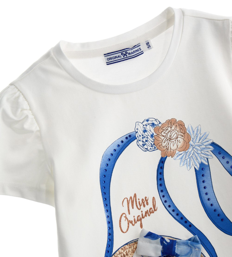 Girl - T-shirt with rhinestones