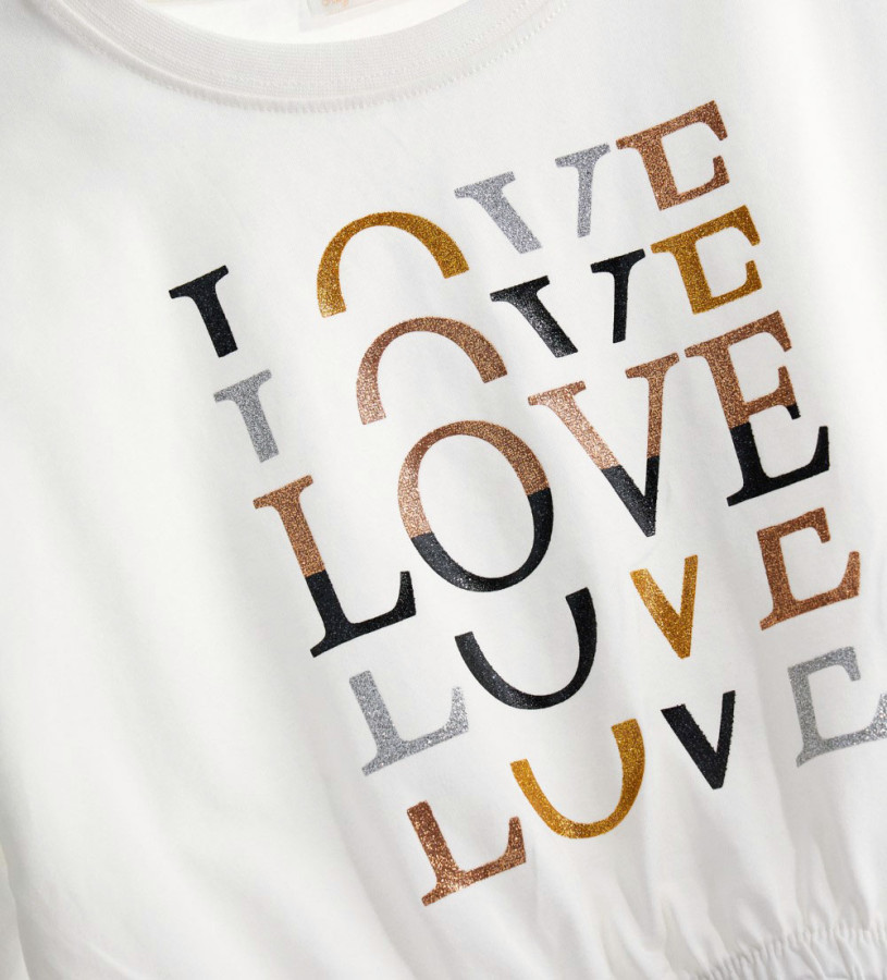 Girl - T-shirt with glitter