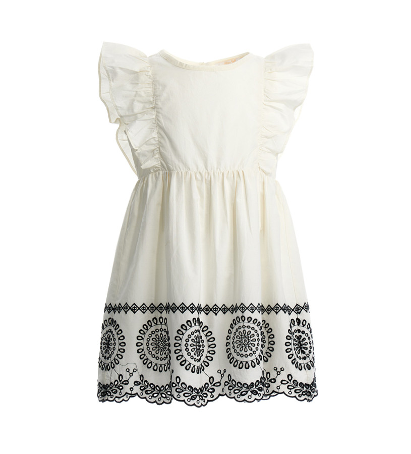 Girl - Dress in shaved cotton