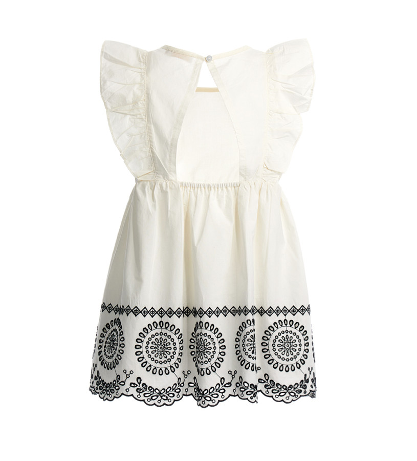 Girl - Dress in shaved cotton