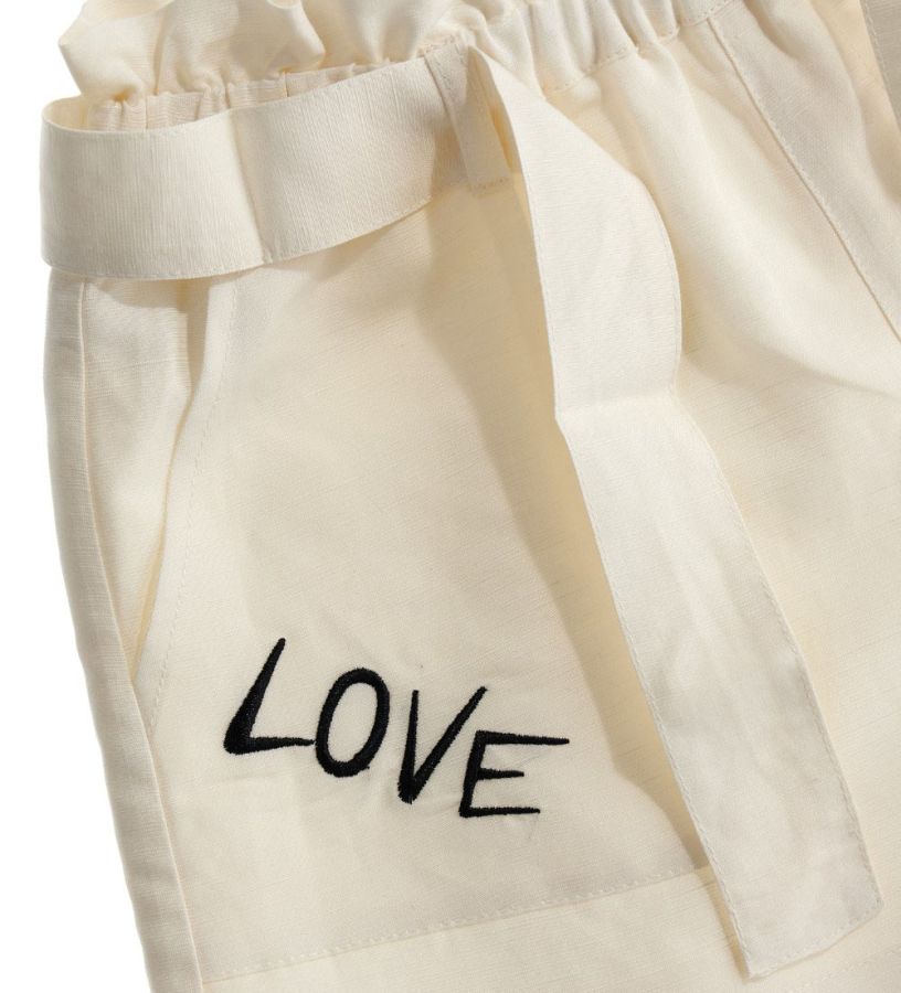 Girl - Linen Bermuda shorts