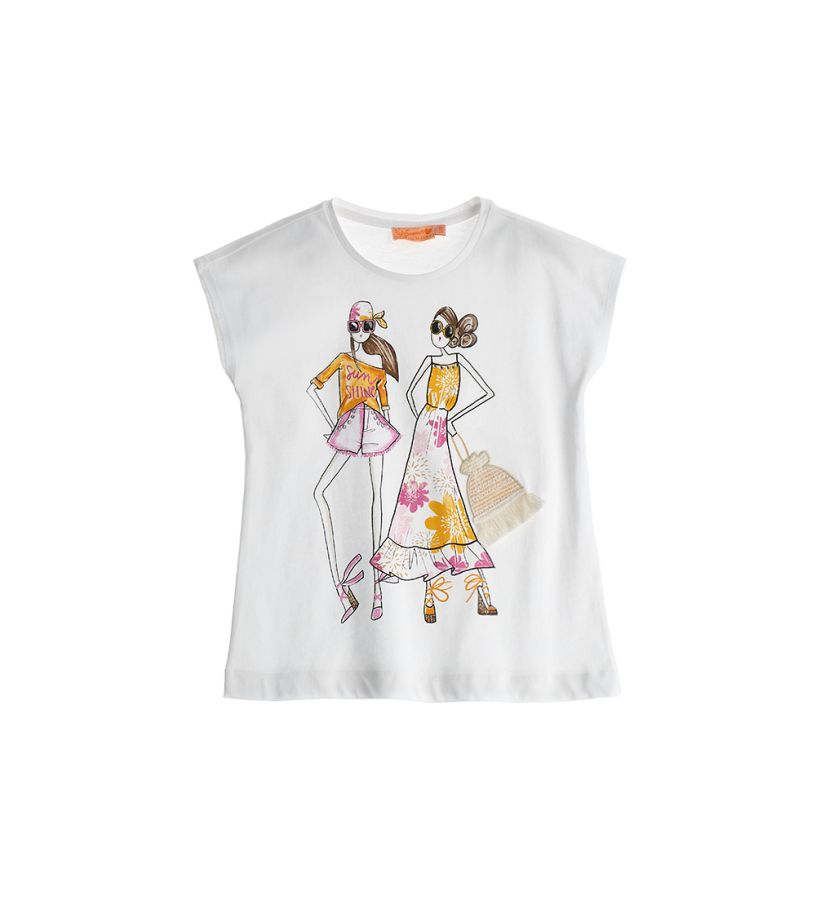 Girl - T-shirt with glitter
