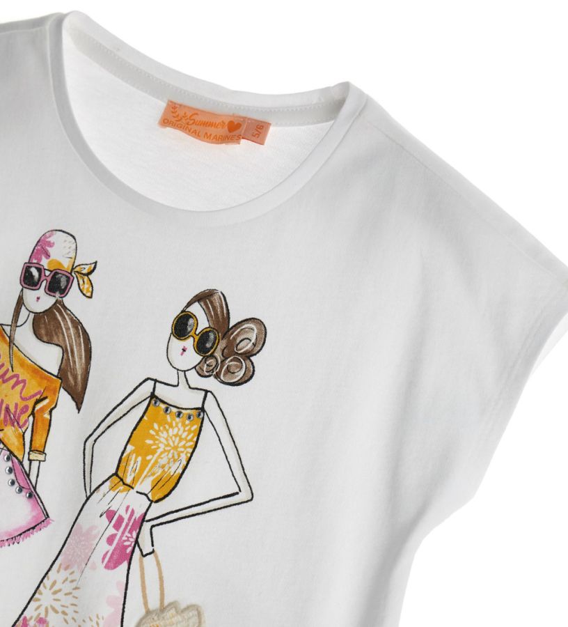 Girl - T-shirt with glitter