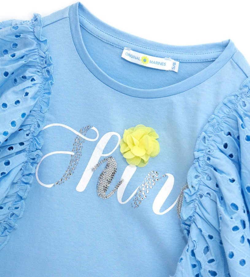 Girl - T-shirt with embroidery