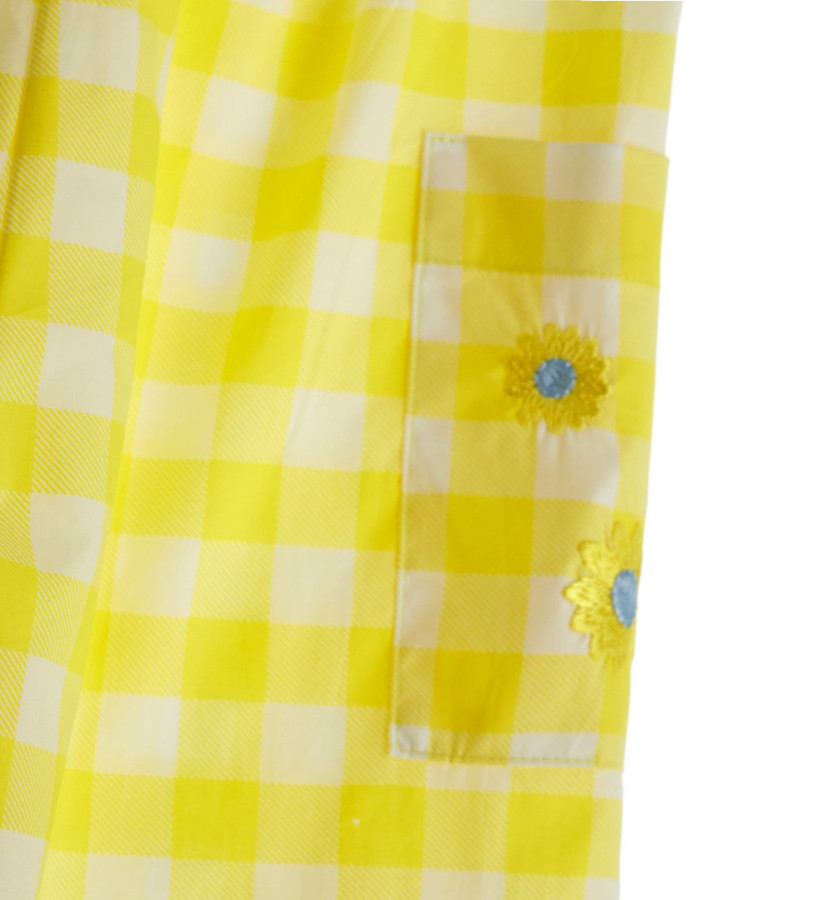 Girl - Printed dungarees