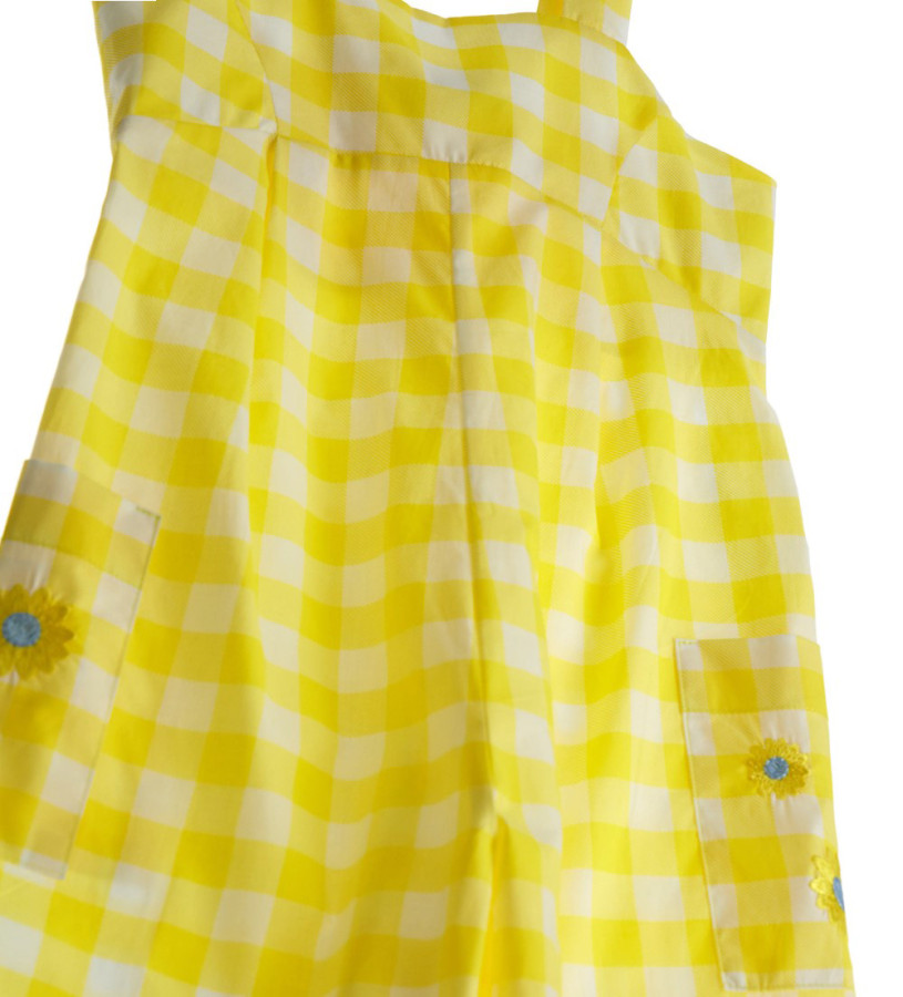 Girl - Printed dungarees