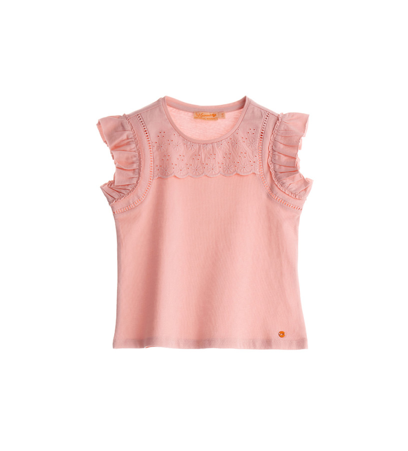 Girl - T-shirt with embroidery