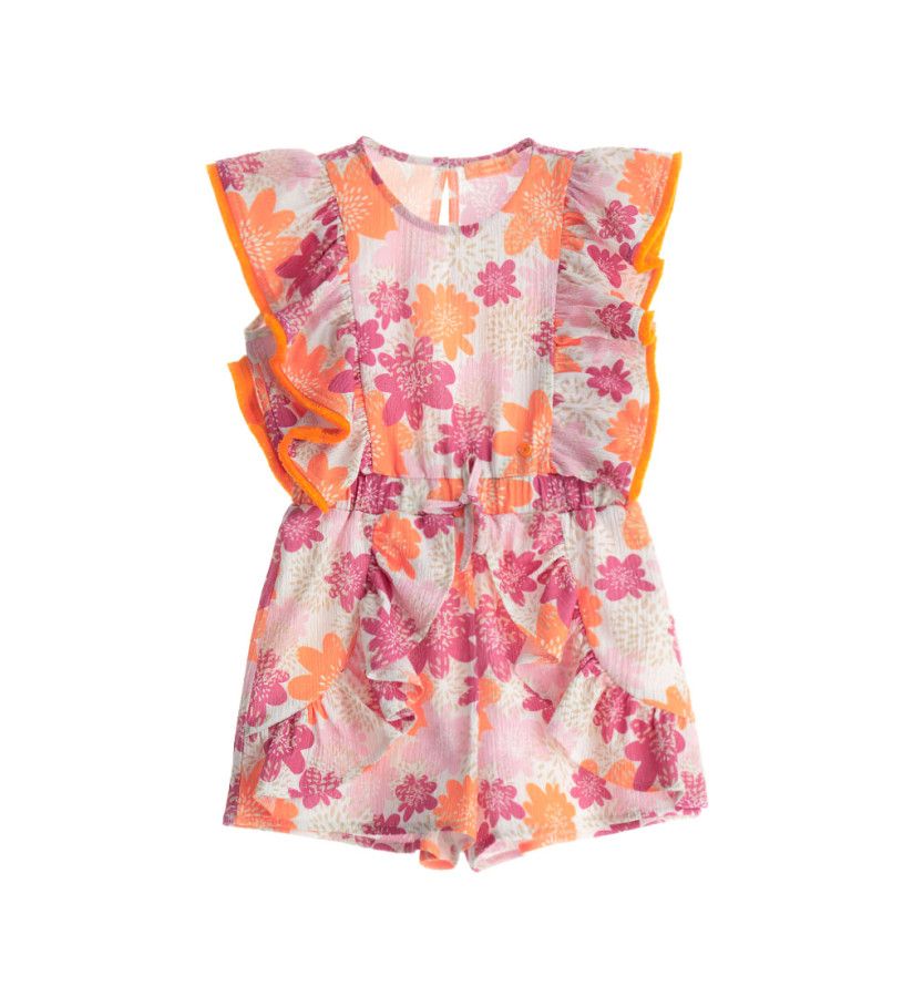 Girl - One-piece jumpsuit with ruffles