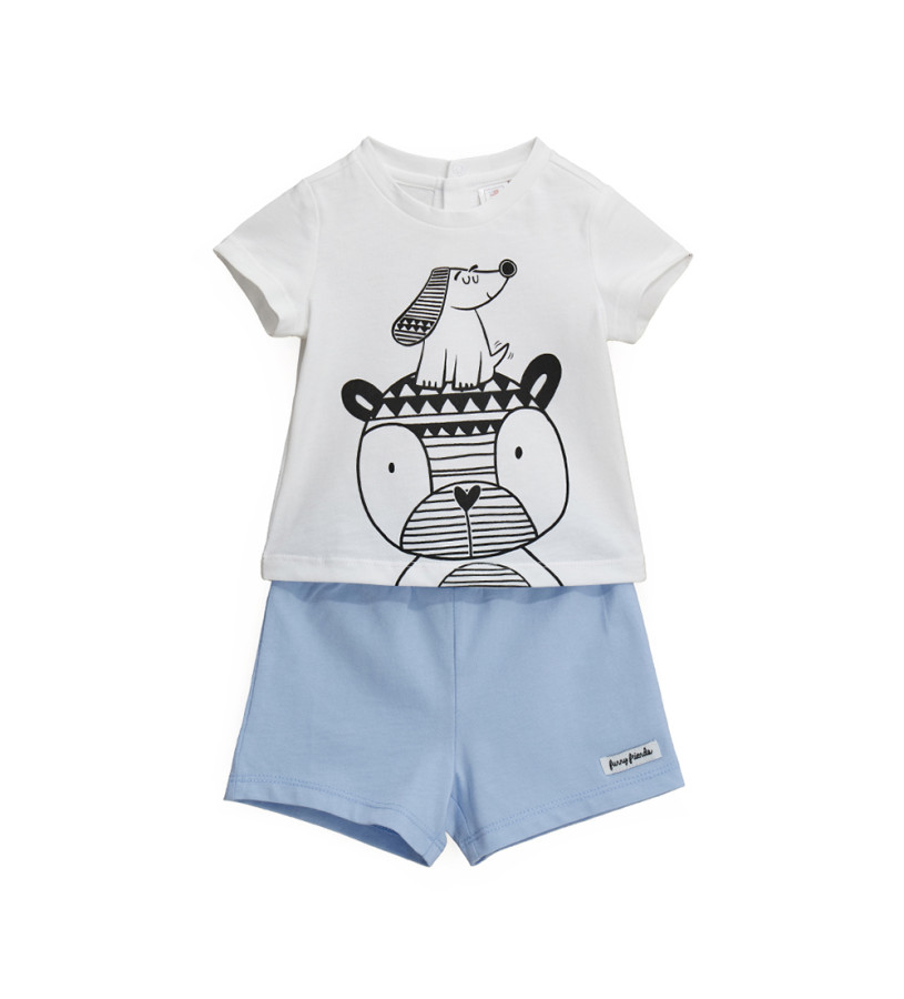 Newborn - T-shirt and Bermuda shorts