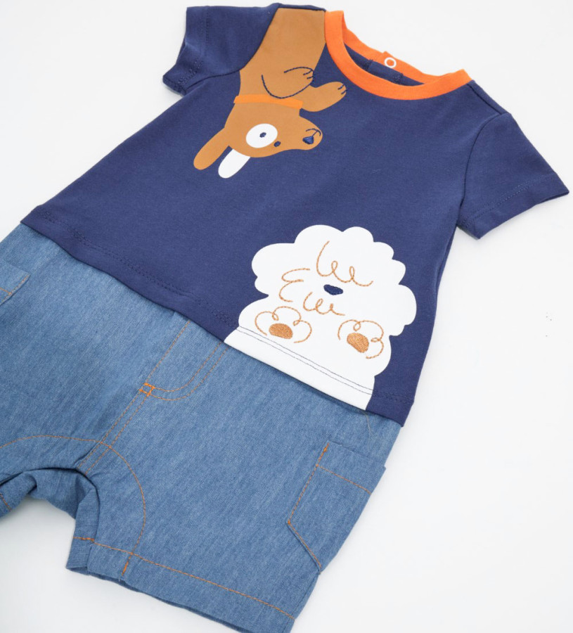 Newborn - Denim romper