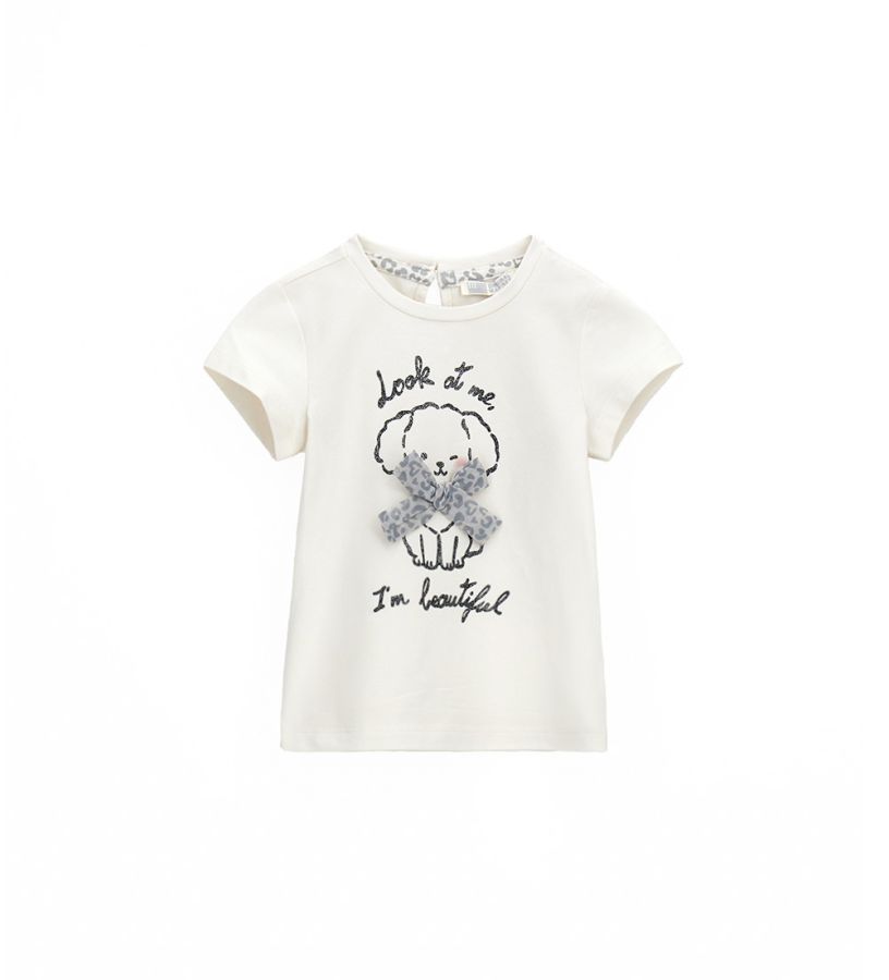 Newborn - T-shirt with bow