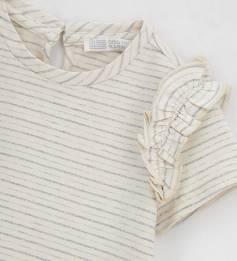 Newborn - T-shirt with ruffles