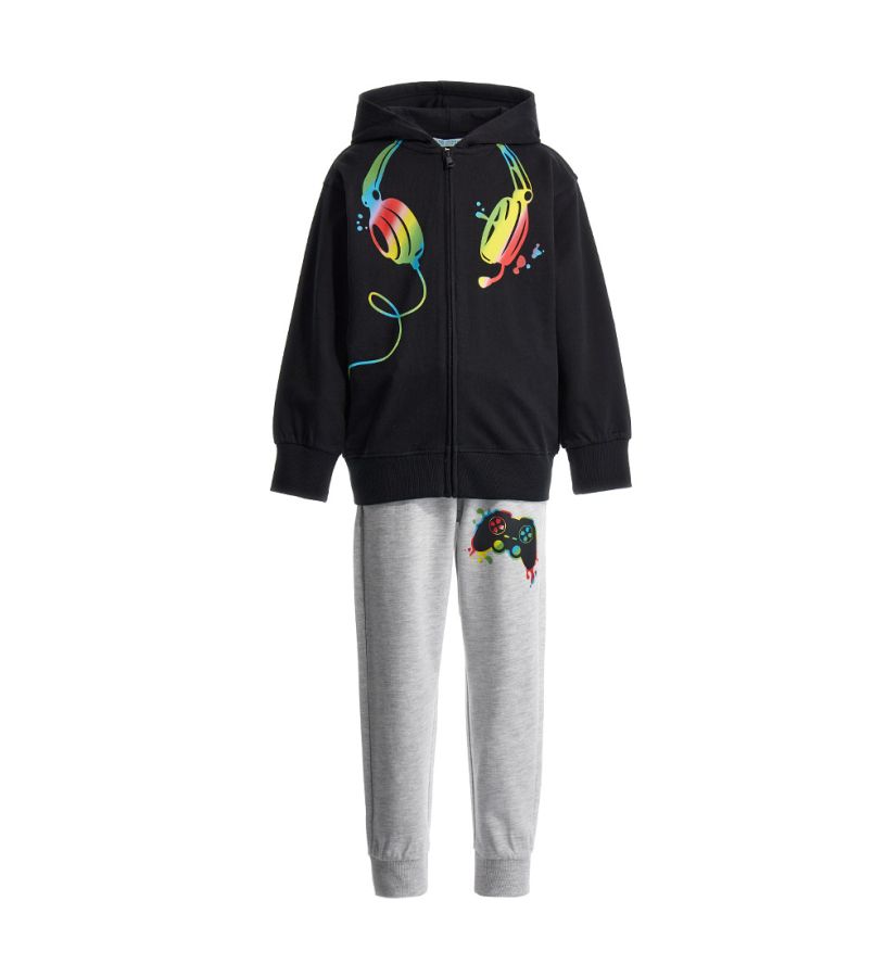 Boy - Cotton fleece tracksuit