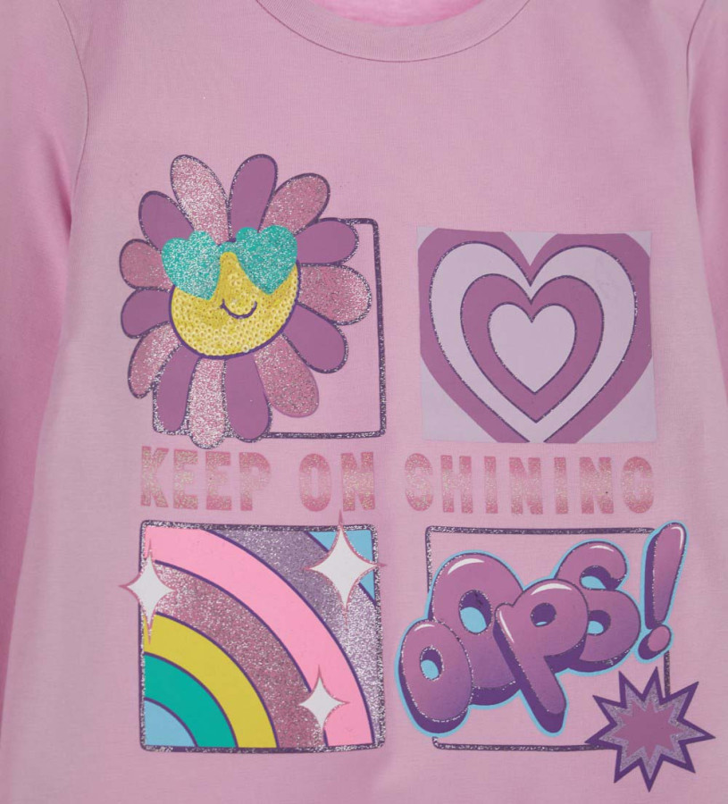 Girl - T-shirt with sequins